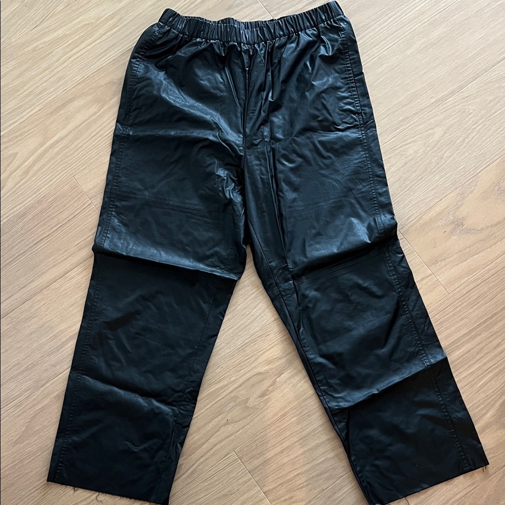 MM6 Maison Martin Margiela Black Elastic-Waist Jogger Pants